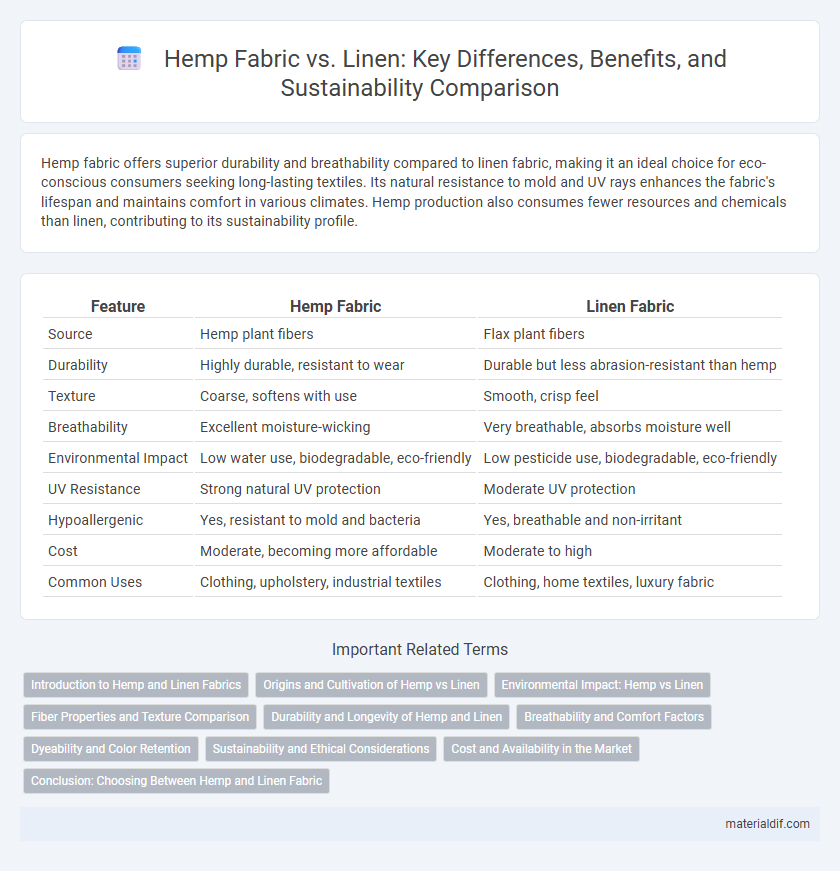 Hemp Fabric vs. Linen: Key Differences, Benefits, and Sustainability Comparison
