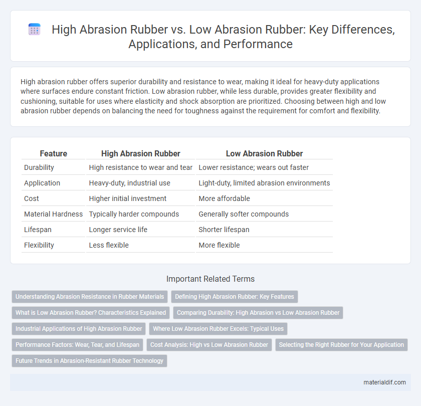 High Abrasion Rubber vs. Low Abrasion Rubber: Key Differences, Applications, and Performance
