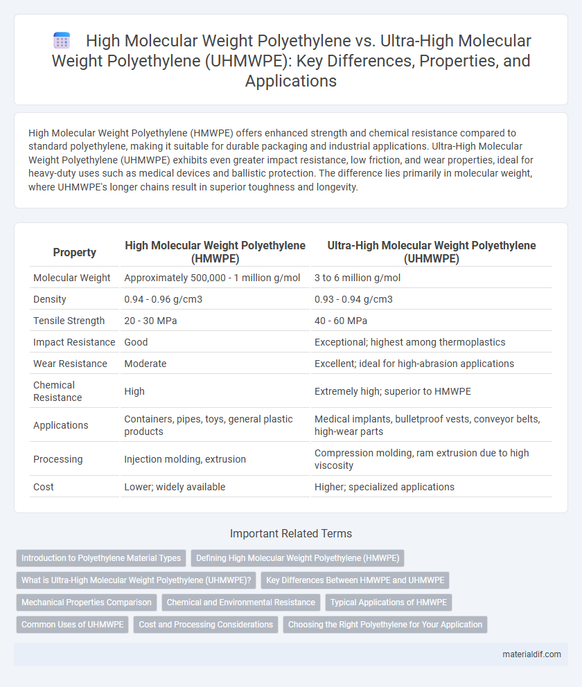 High Molecular Weight Polyethylene vs. Ultra-High Molecular Weight Polyethylene (UHMWPE): Key Differences, Properties, and Applications