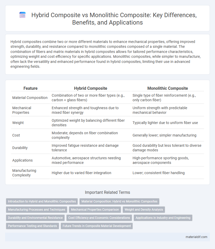 Hybrid Composite vs Monolithic Composite: Key Differences, Benefits, and Applications