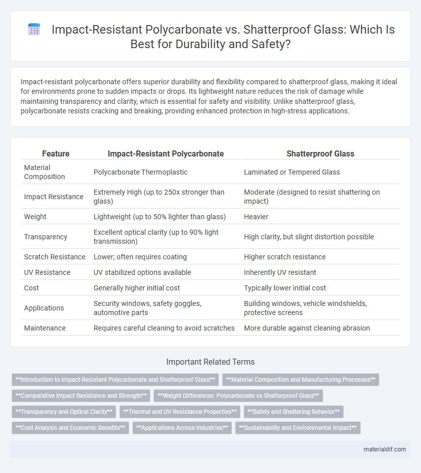 Impact-Resistant Polycarbonate vs. Shatterproof Glass: Which Is Best for Durability and Safety?