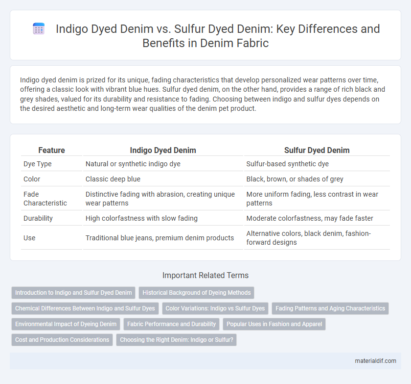 Indigo Dyed Denim vs. Sulfur Dyed Denim: Key Differences and Benefits in Denim Fabric