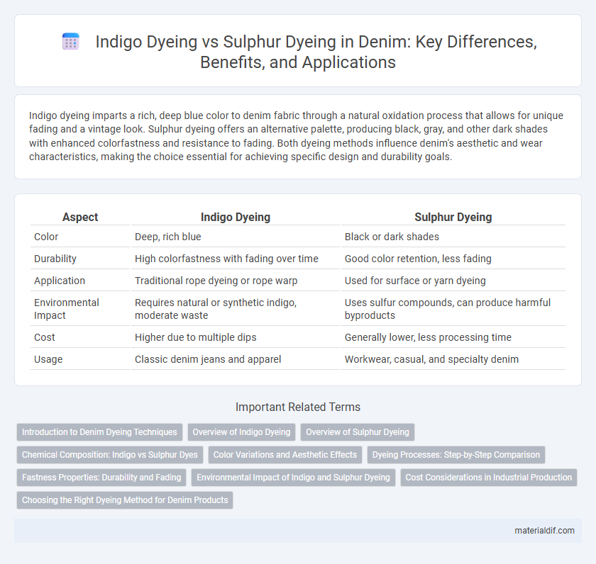 Indigo Dyeing vs Sulphur Dyeing in Denim: Key Differences, Benefits, and Applications