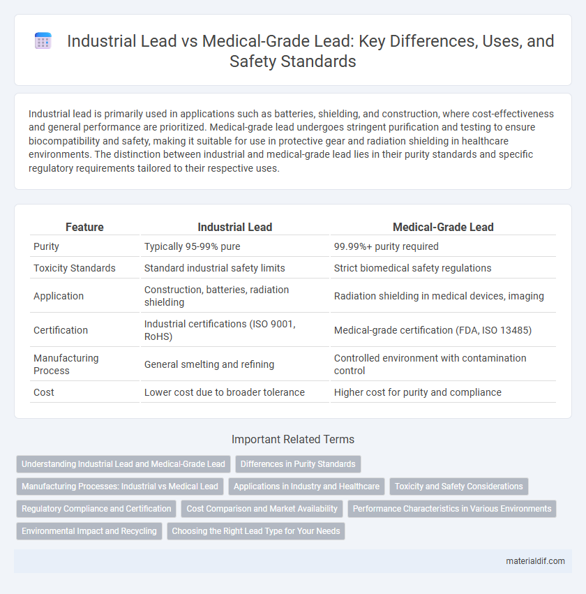 Industrial Lead vs Medical-Grade Lead: Key Differences, Uses, and Safety Standards