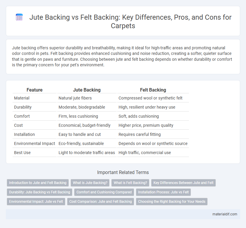 Jute Backing vs Felt Backing: Key Differences, Pros, and Cons for Carpets