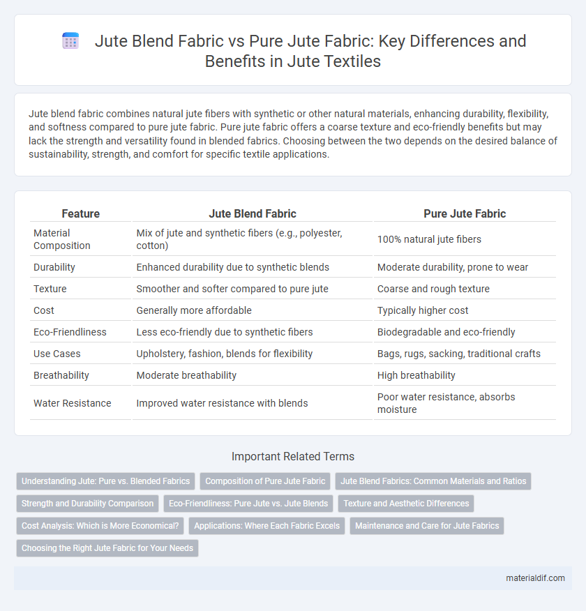 Jute Blend Fabric vs Pure Jute Fabric: Key Differences and Benefits in Jute Textiles