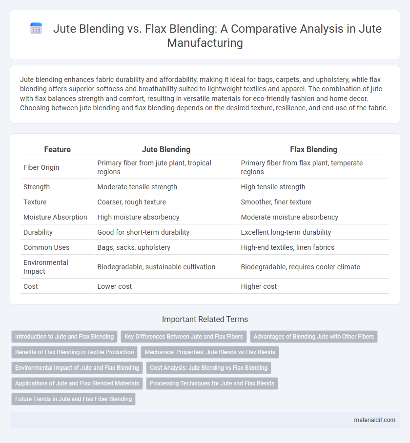 Jute Blending vs. Flax Blending: A Comparative Analysis in Jute Manufacturing