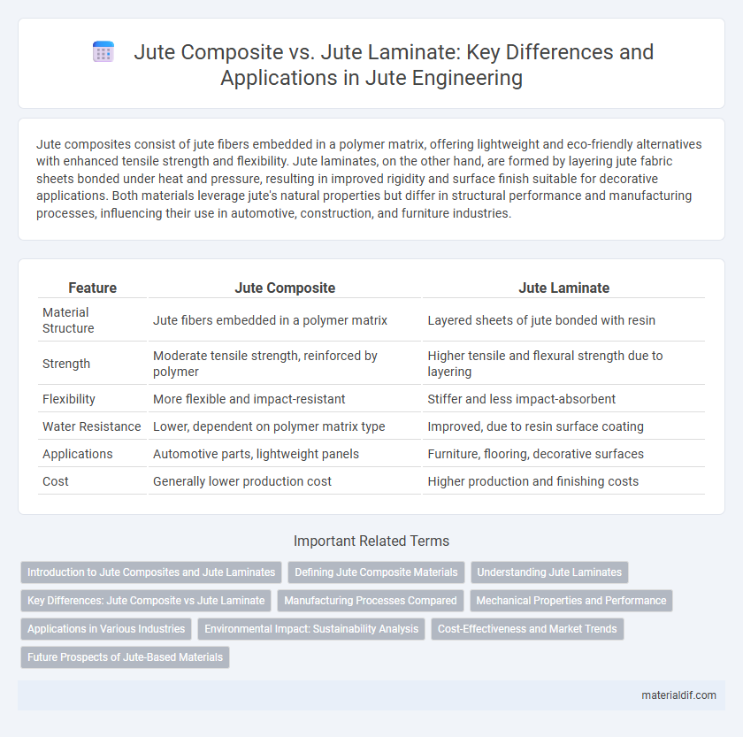 Jute Composite vs. Jute Laminate: Key Differences and Applications in Jute Engineering