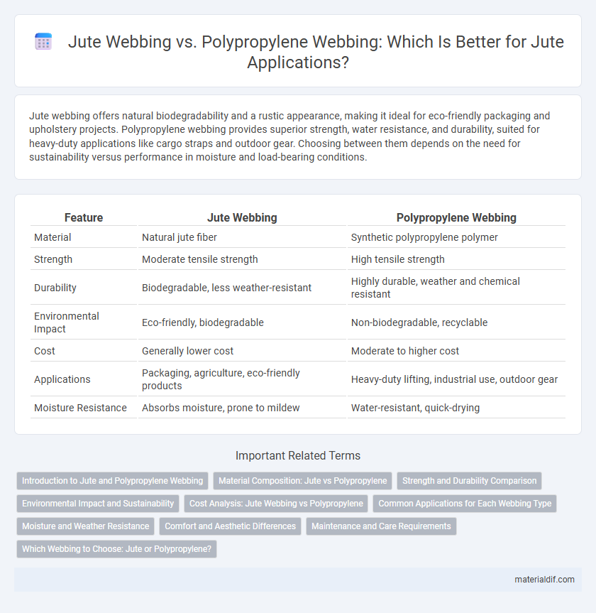 Jute Webbing vs. Polypropylene Webbing: Which Is Better for Jute Applications?