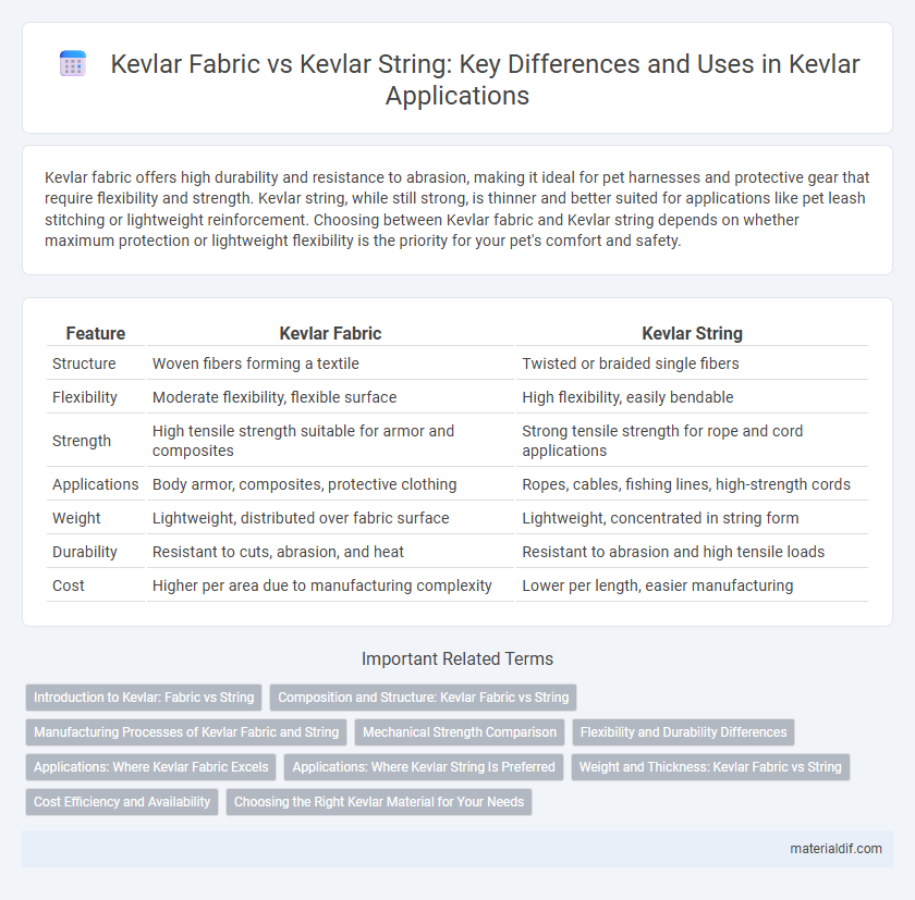 Kevlar Fabric vs Kevlar String: Key Differences and Uses in Kevlar Applications