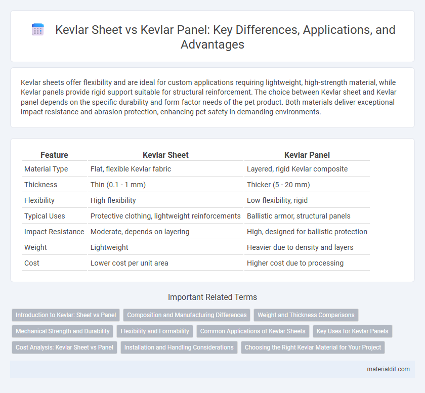 Kevlar Sheet vs Kevlar Panel: Key Differences, Applications, and Advantages