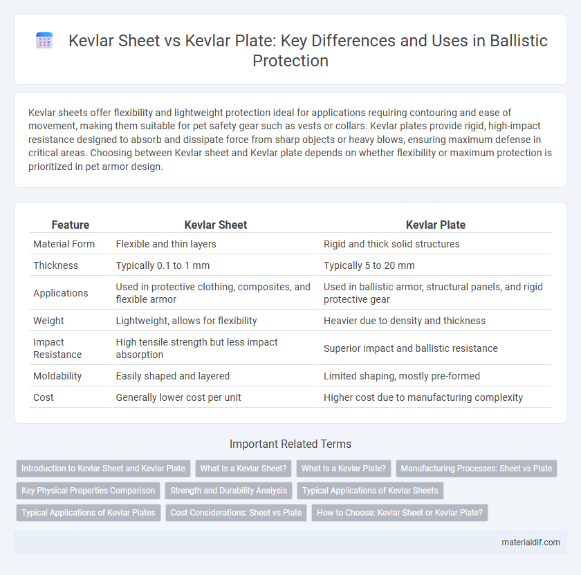 Kevlar Sheet vs Kevlar Plate: Key Differences and Uses in Ballistic Protection