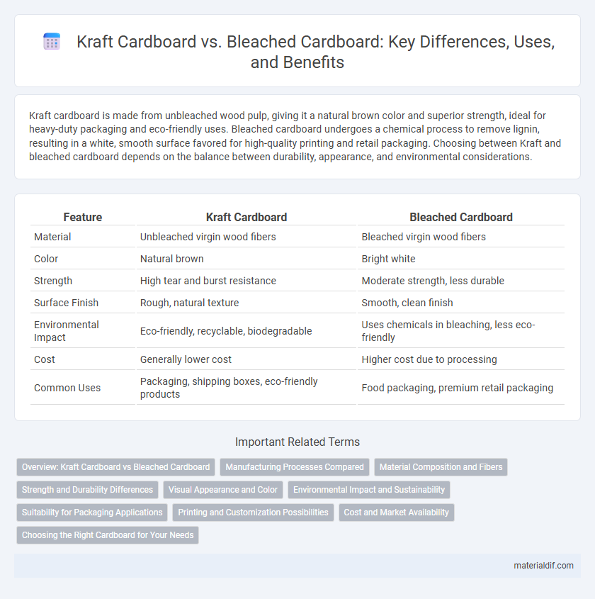 Kraft Cardboard vs. Bleached Cardboard: Key Differences, Uses, and Benefits