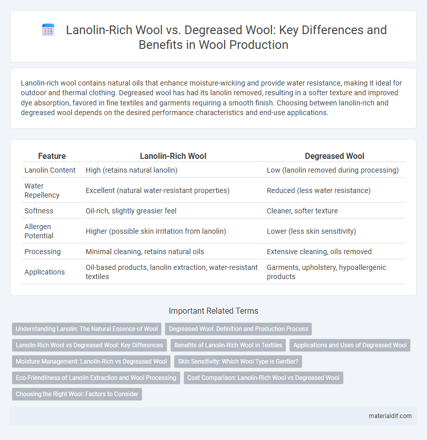 Lanolin-Rich Wool vs. Degreased Wool: Key Differences and Benefits in Wool Production