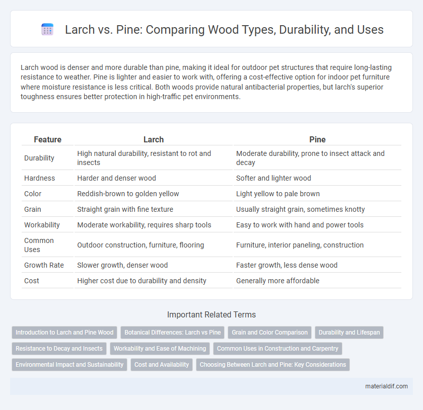 Larch vs. Pine: Comparing Wood Types, Durability, and Uses