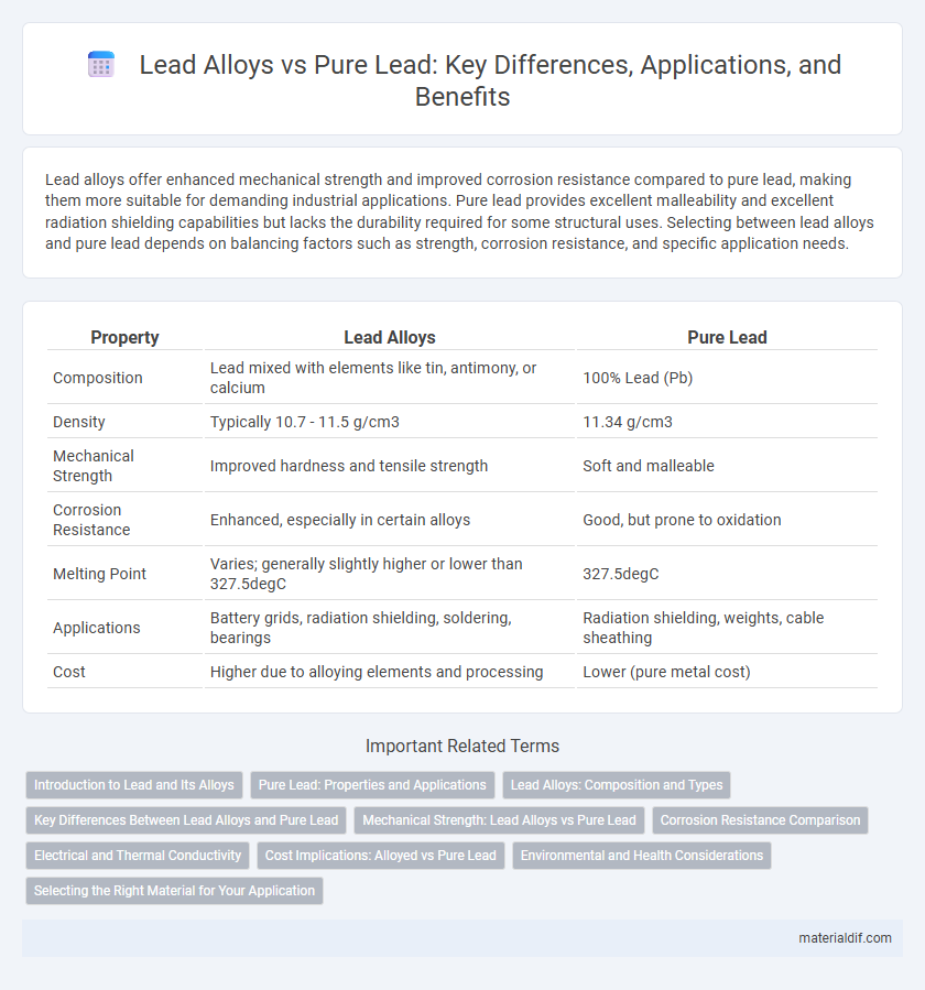 Lead Alloys vs Pure Lead: Key Differences, Applications, and Benefits