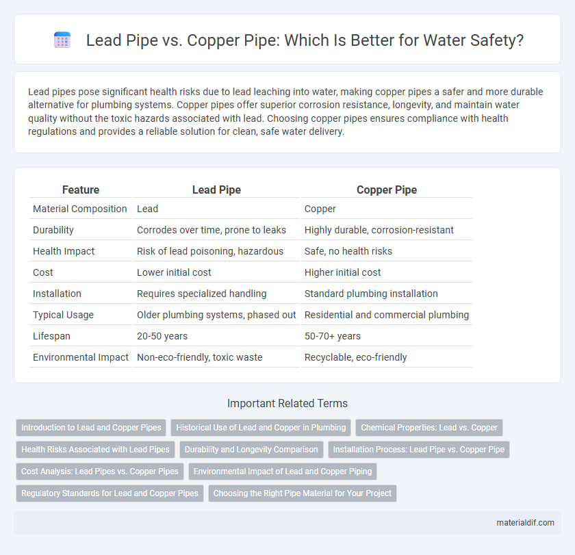 Lead Pipe vs. Copper Pipe: Which Is Better for Water Safety?