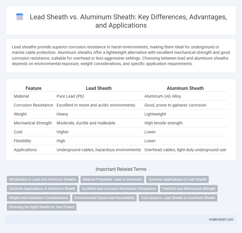Lead Sheath vs. Aluminum Sheath: Key Differences, Advantages, and Applications