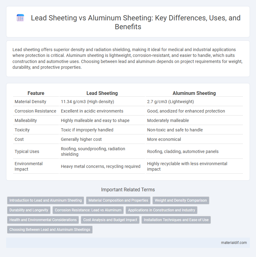 Lead Sheeting vs Aluminum Sheeting: Key Differences, Uses, and Benefits