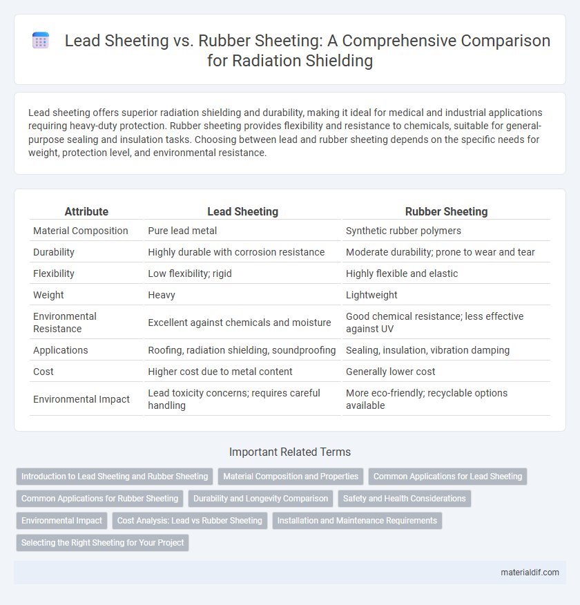 Lead Sheeting vs. Rubber Sheeting: A Comprehensive Comparison for Radiation Shielding
