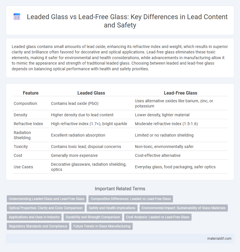 Leaded Glass vs Lead-Free Glass: Key Differences in Lead Content and Safety