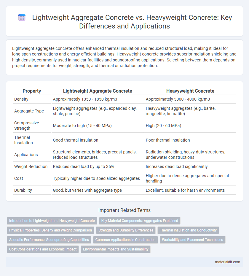 Lightweight Aggregate Concrete vs. Heavyweight Concrete: Key Differences and Applications