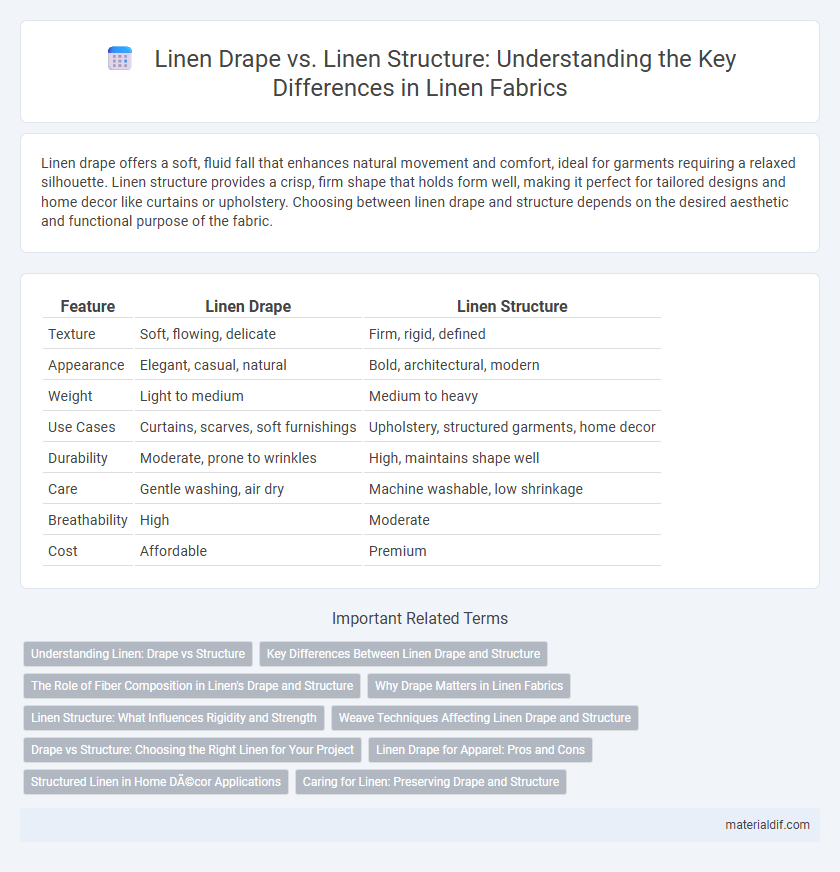 Linen Drape vs. Linen Structure: Understanding the Key Differences in Linen Fabrics