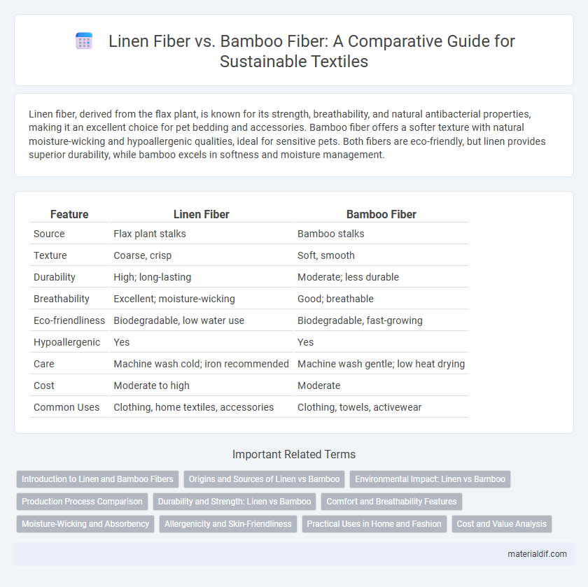 Linen Fiber vs. Bamboo Fiber: A Comparative Guide for Sustainable Textiles