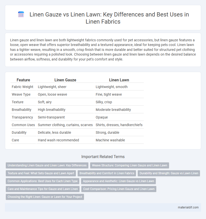 Linen Gauze vs Linen Lawn: Key Differences and Best Uses in Linen Fabrics