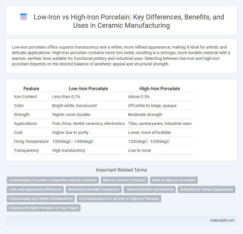 Low-Iron vs High-Iron Porcelain: Key Differences, Benefits, and Uses in Ceramic Manufacturing