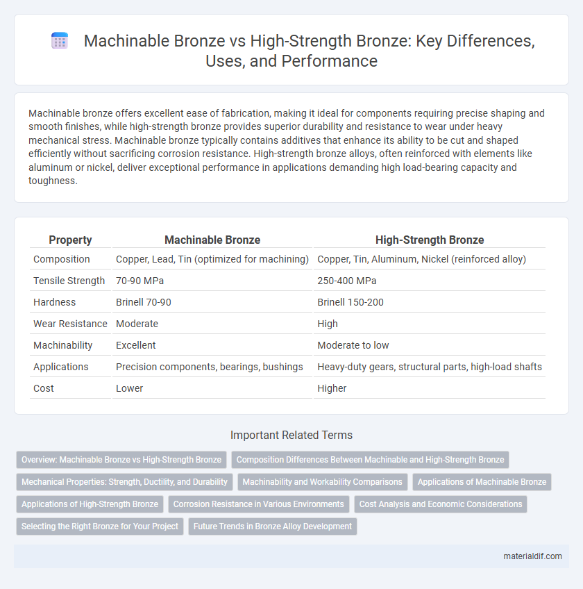 Machinable Bronze vs High-Strength Bronze: Key Differences, Uses, and Performance