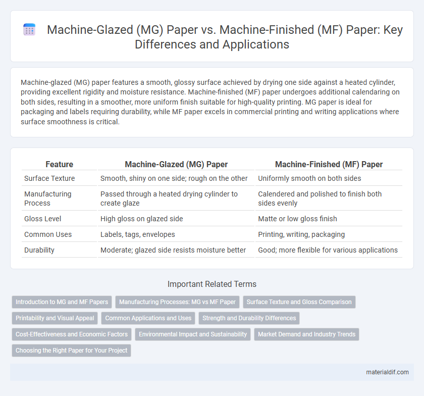 Machine-Glazed (MG) Paper vs. Machine-Finished (MF) Paper: Key Differences and Applications