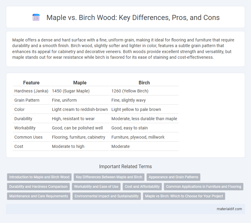 Maple vs. Birch Wood: Key Differences, Pros, and Cons