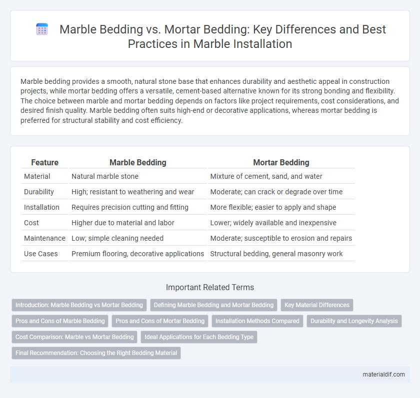Marble Bedding vs. Mortar Bedding: Key Differences and Best Practices in Marble Installation