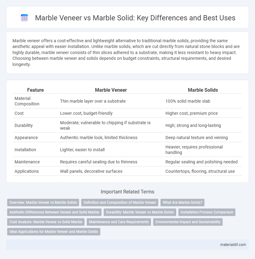 Marble Veneer vs Marble Solid: Key Differences and Best Uses