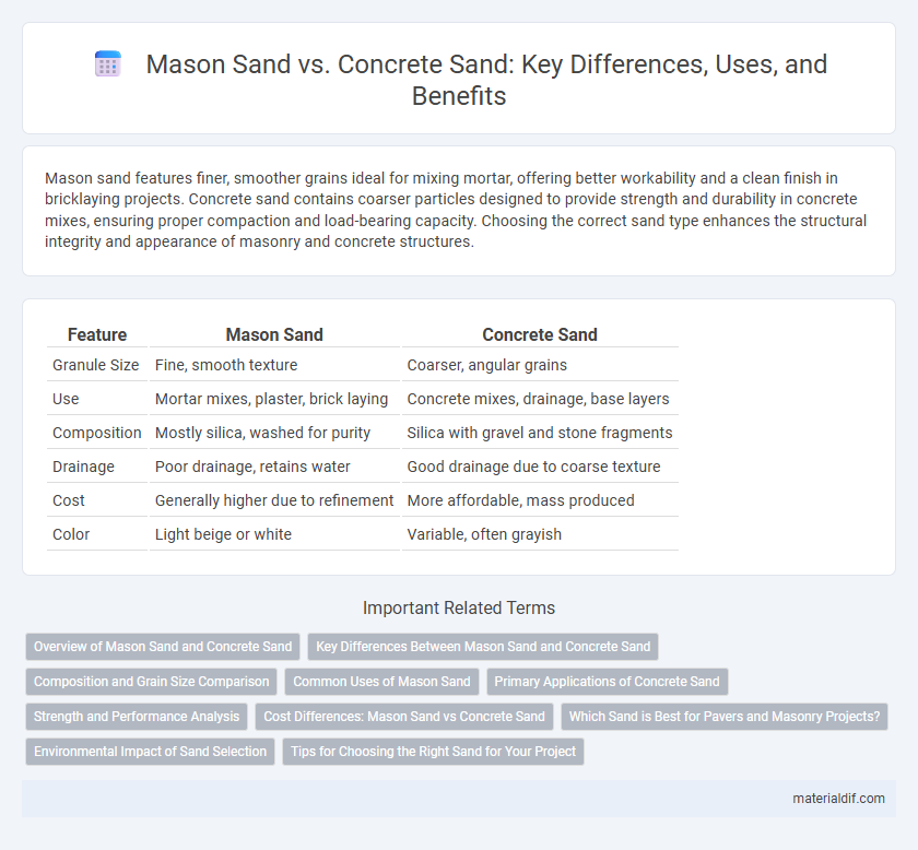 Mason Sand vs. Concrete Sand: Key Differences, Uses, and Benefits