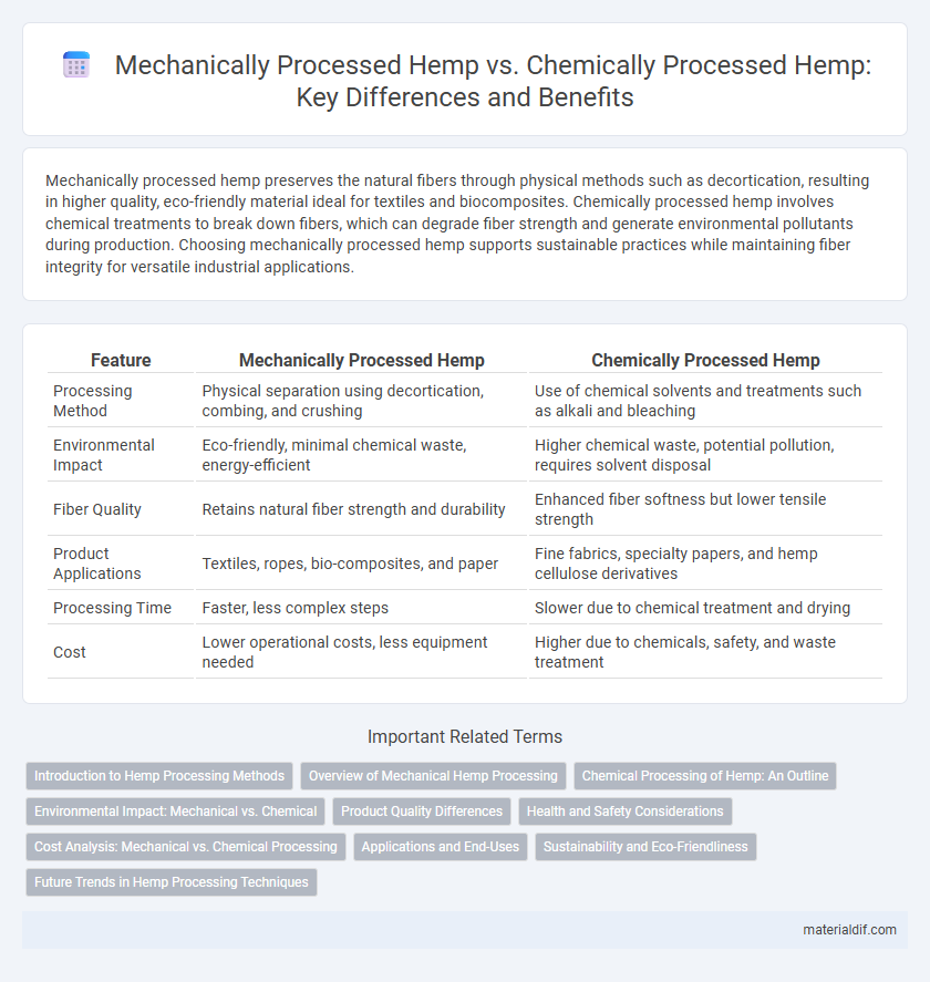 Mechanically Processed Hemp vs. Chemically Processed Hemp: Key Differences and Benefits