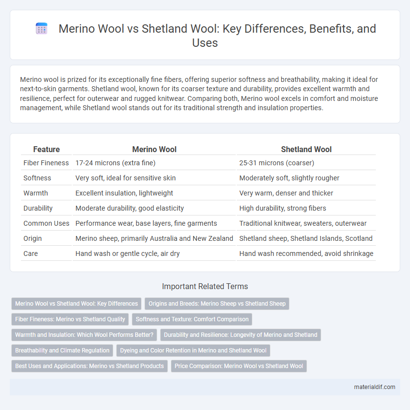 Merino Wool vs Shetland Wool: Key Differences, Benefits, and Uses