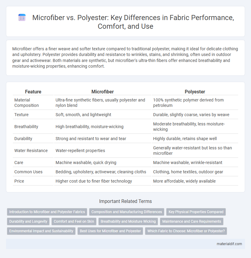 Microfiber vs. Polyester: Key Differences in Fabric Performance, Comfort, and Use