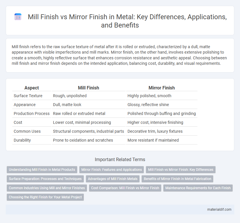 Mill Finish vs Mirror Finish in Metal: Key Differences, Applications, and Benefits