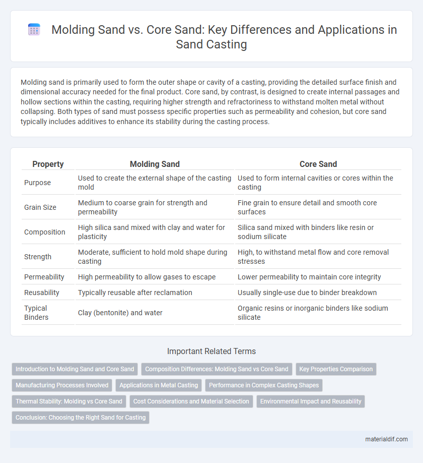 Molding Sand vs. Core Sand: Key Differences and Applications in Sand Casting