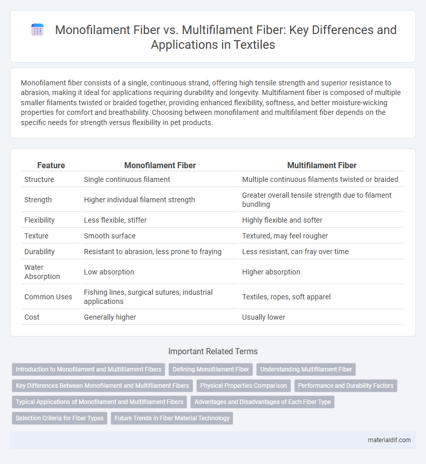 Monofilament Fiber vs. Multifilament Fiber: Key Differences and Applications in Textiles