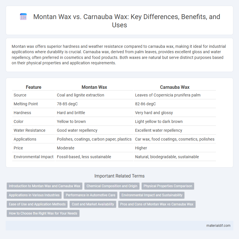 Montan Wax vs. Carnauba Wax: Key Differences, Benefits, and Uses