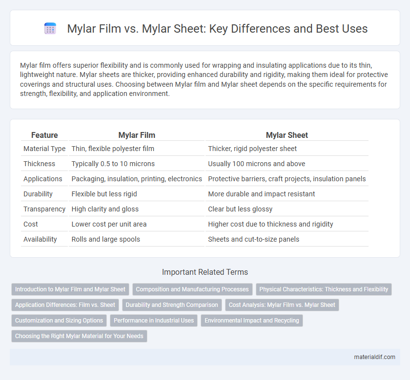 Mylar Film vs. Mylar Sheet: Key Differences and Best Uses