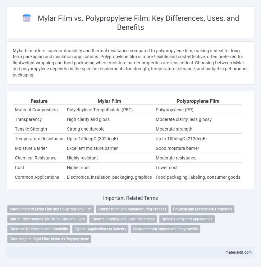 Mylar Film vs. Polypropylene Film: Key Differences, Uses, and Benefits