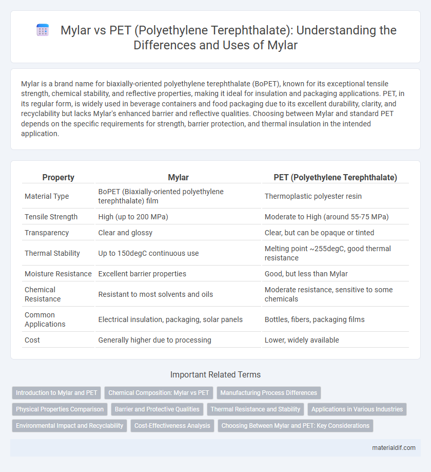 Mylar vs PET (Polyethylene Terephthalate): Understanding the Differences and Uses of Mylar
