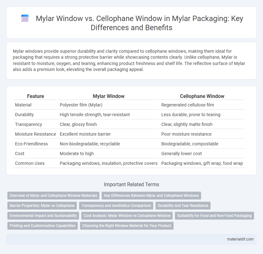 Mylar Window vs. Cellophane Window in Mylar Packaging: Key Differences and Benefits