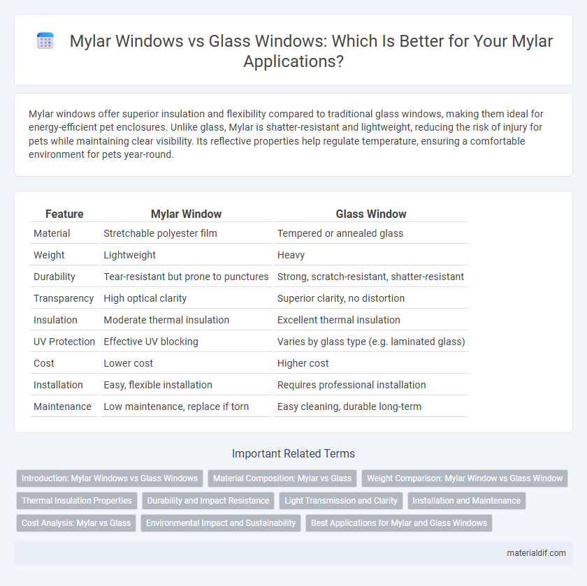 Mylar Windows vs Glass Windows: Which Is Better for Your Mylar Applications?