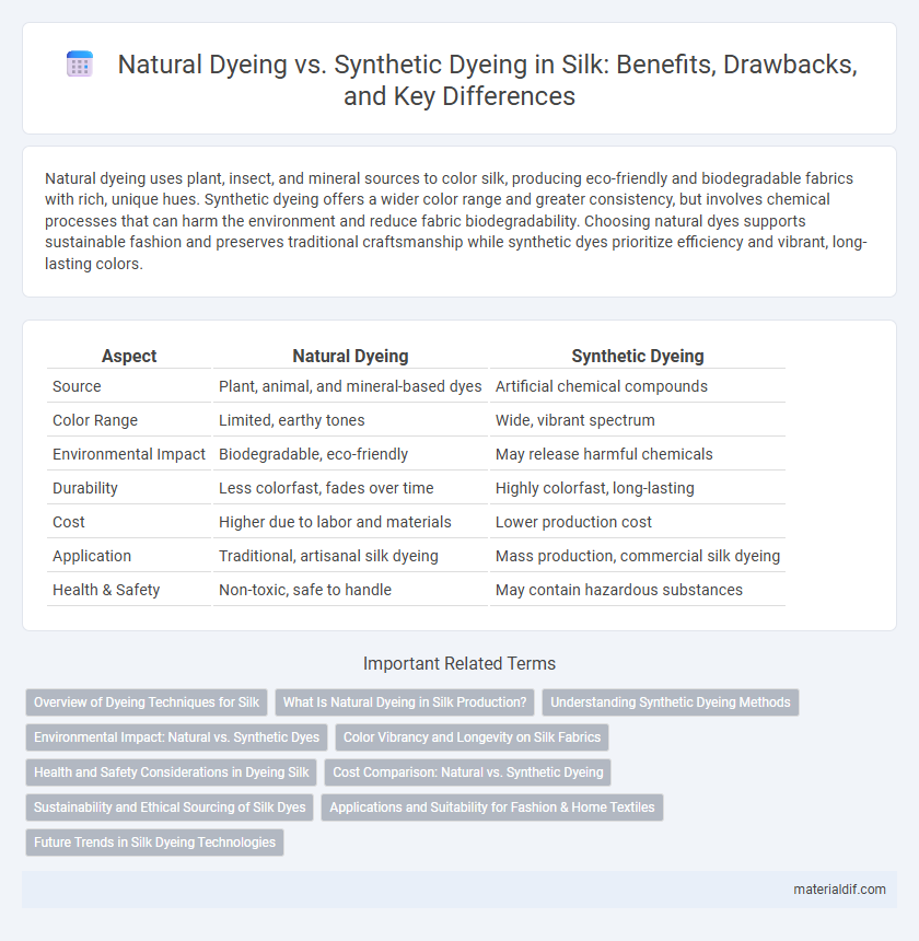 Natural Dyeing vs. Synthetic Dyeing in Silk: Benefits, Drawbacks, and Key Differences