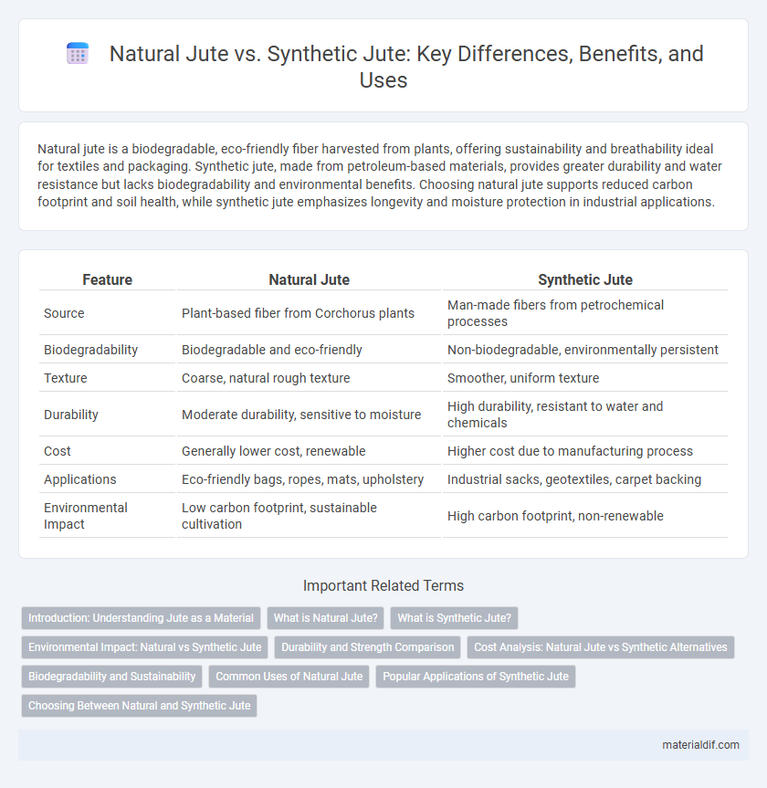 Natural Jute vs. Synthetic Jute: Key Differences, Benefits, and Uses